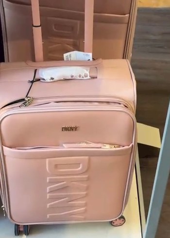 DKNY Pastel Pembe Dkny Fermuarli Valiz