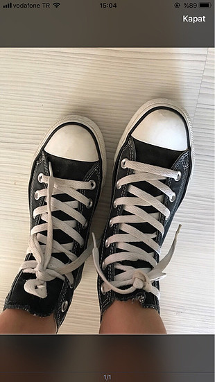 36 Beden siyah Renk Converse