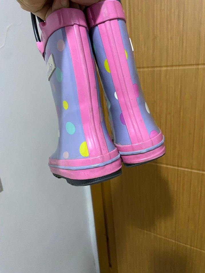 Benetton kız çocuk Mor Puantiyeli Lastik Çizme - Görsel 4