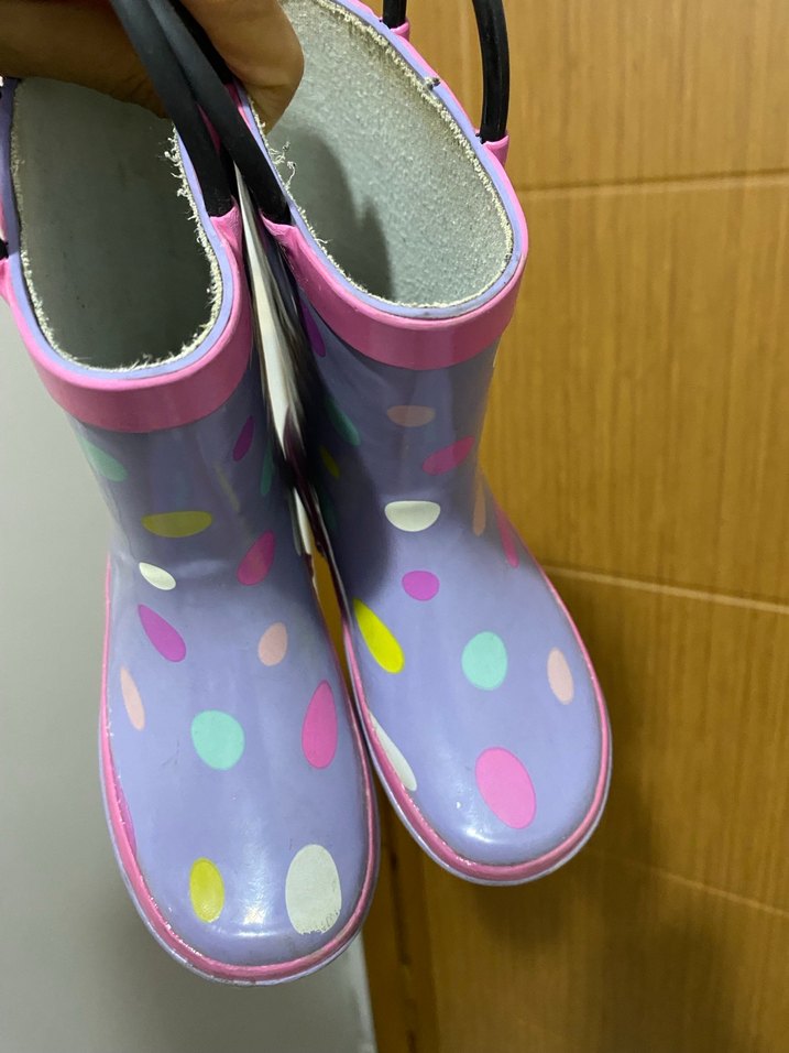 Benetton kız çocuk Mor Puantiyeli Lastik Çizme - Görsel 3