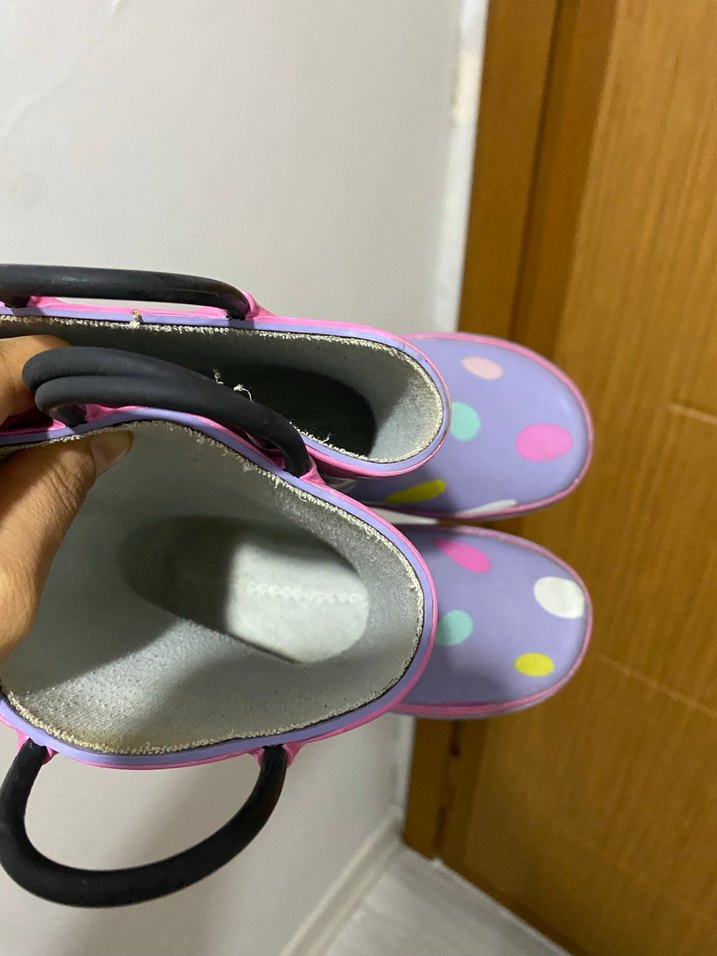 Benetton kız çocuk Mor Puantiyeli Lastik Çizme - Görsel 5