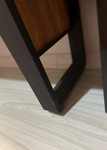 Koyu Kahverengi Bank Sehpa - Görsel 3