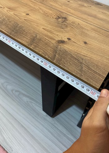 Koyu Kahverengi Bank Sehpa - Görsel 6