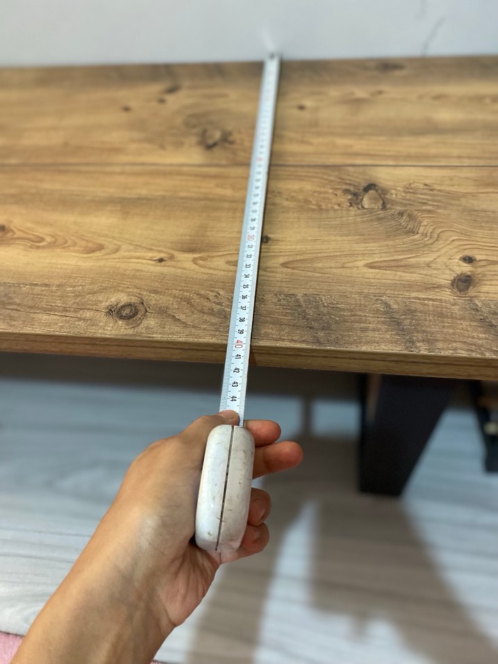 Koyu Kahverengi Bank Sehpa - Görsel 4