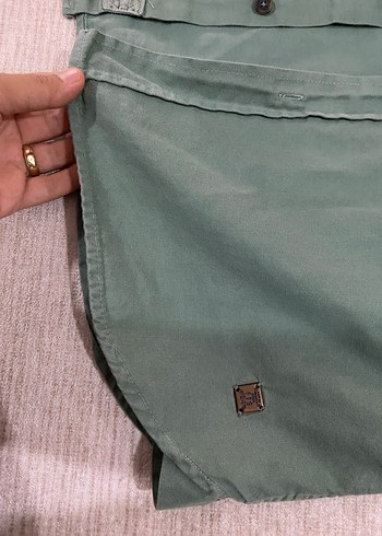 Düğmeli Uzun Kollu Erkek Keten Gömlek - Görsel 2