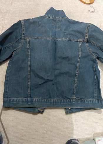 Düğmeli Mavi Kadın Denim Ceket - Görsel 5