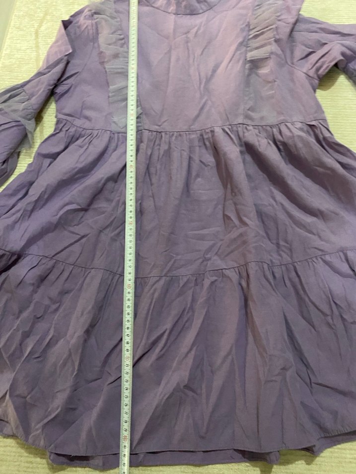 Kadın Mor Fırfırlı  Tunik - Görsel 2