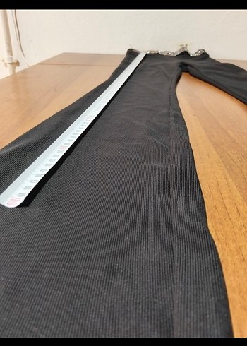 Kemersiz Siyah Kadın İspanyol Paça Pantolon - Görsel 4