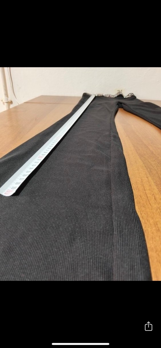 Kemersiz Siyah Kadın İspanyol Paça Pantolon - Görsel 4