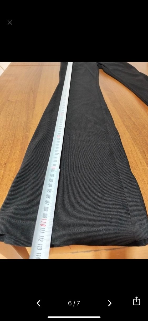 Kemersiz Siyah Kadın İspanyol Paça Pantolon - Görsel 5