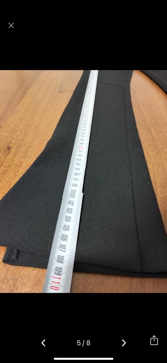 Kadın Siyah Uzun Kesim Kumaş Pantolon - Görsel 4