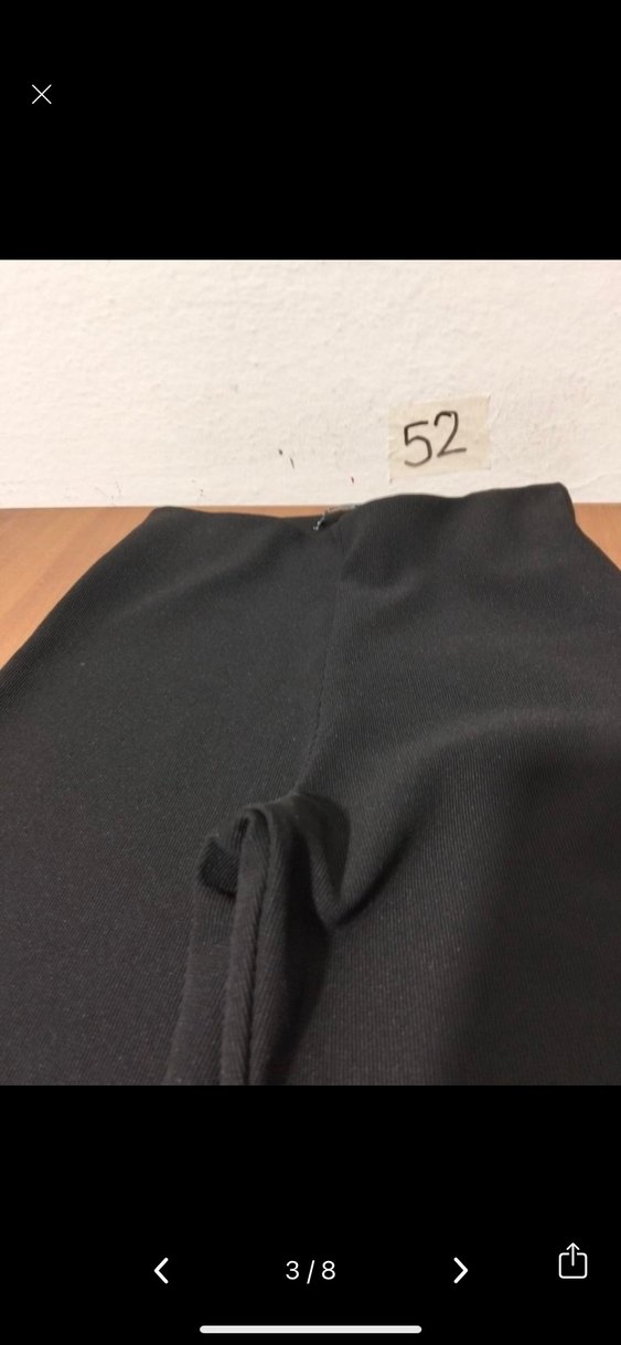 Kadın Siyah Uzun Kesim Kumaş Pantolon - Görsel 2