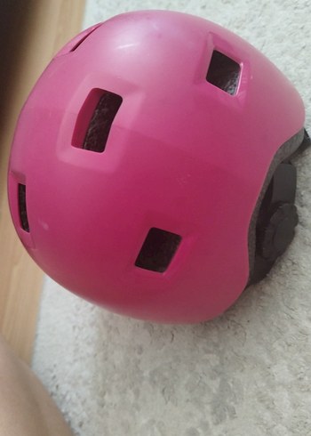 Pembe Biker Tarzı Motosiklet Kaskı çocuk kaskı - Görsel 3