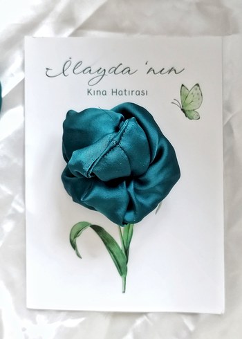 hediyelik Saten Saç Tokası kına tokası - Görsel 3