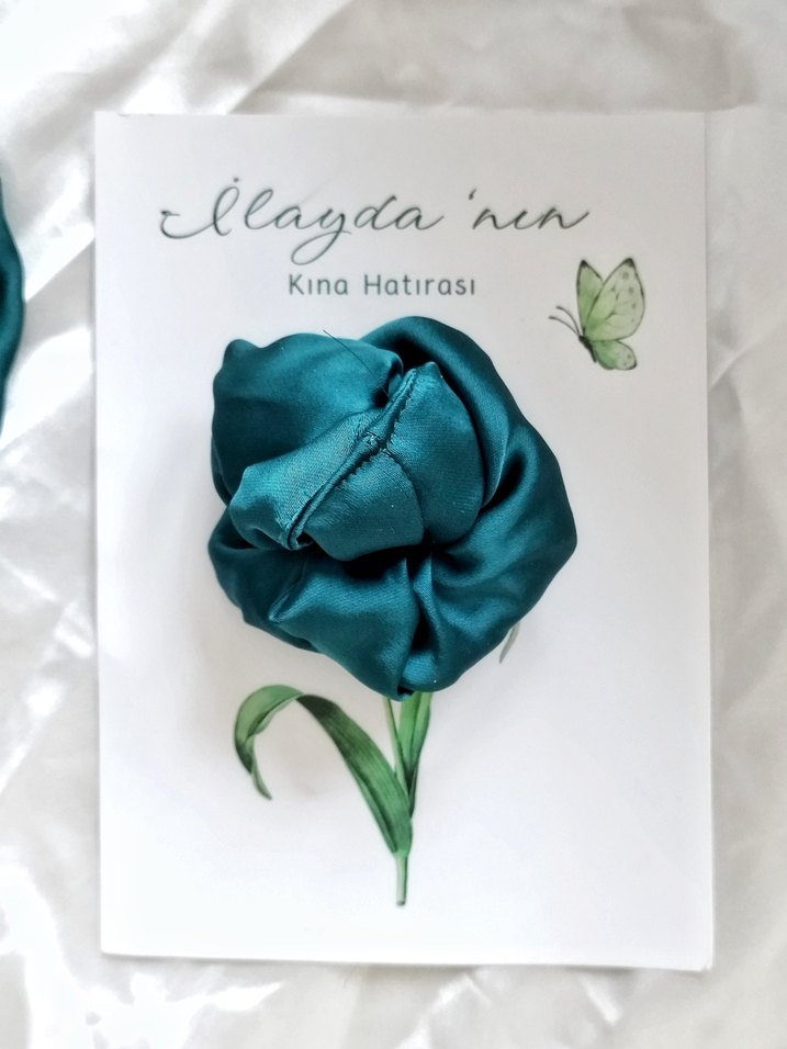 hediyelik Saten Saç Tokası kına tokası - Görsel 3