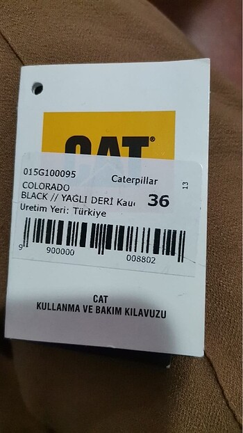 36 Beden Caterpillar Bayan Bot