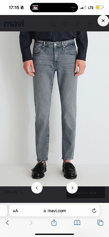Mavi erkek jean