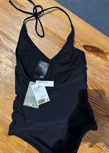 Siyah İnce Askılı Kadın Mayo - Görsel 3