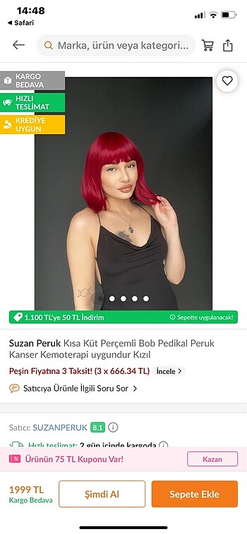 KIZIL PERUK