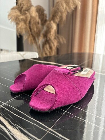 Zara sıfır fuşya terlik