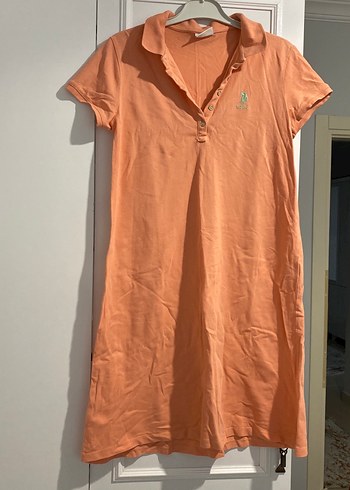 Turuncu Polo Elbise - Görsel 6