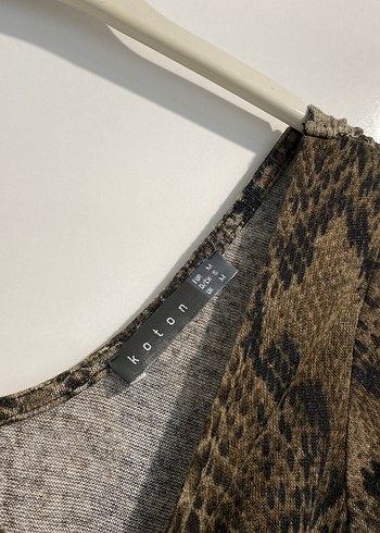 Yılan Desenli Kemerli Uzun Kadın Elbise - Görsel 3