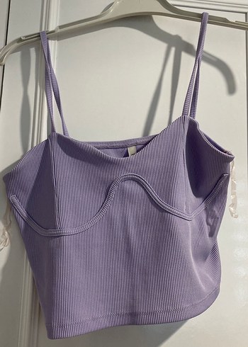 Lila Piliseli İnce Askılı Atlet - Görsel 2