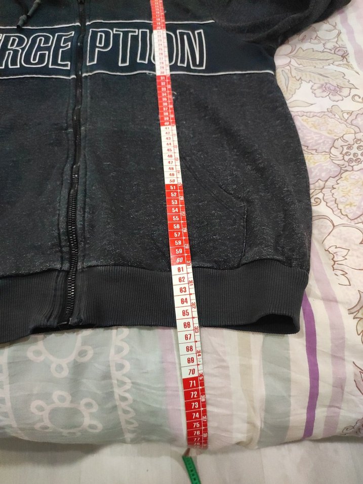 Fermuarlı Siyah Kapüşonlu Sweatshirt - Görsel 5