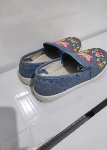 Nakışlı Kot kız çocuk Günlük Ayakkabı - Görsel 3