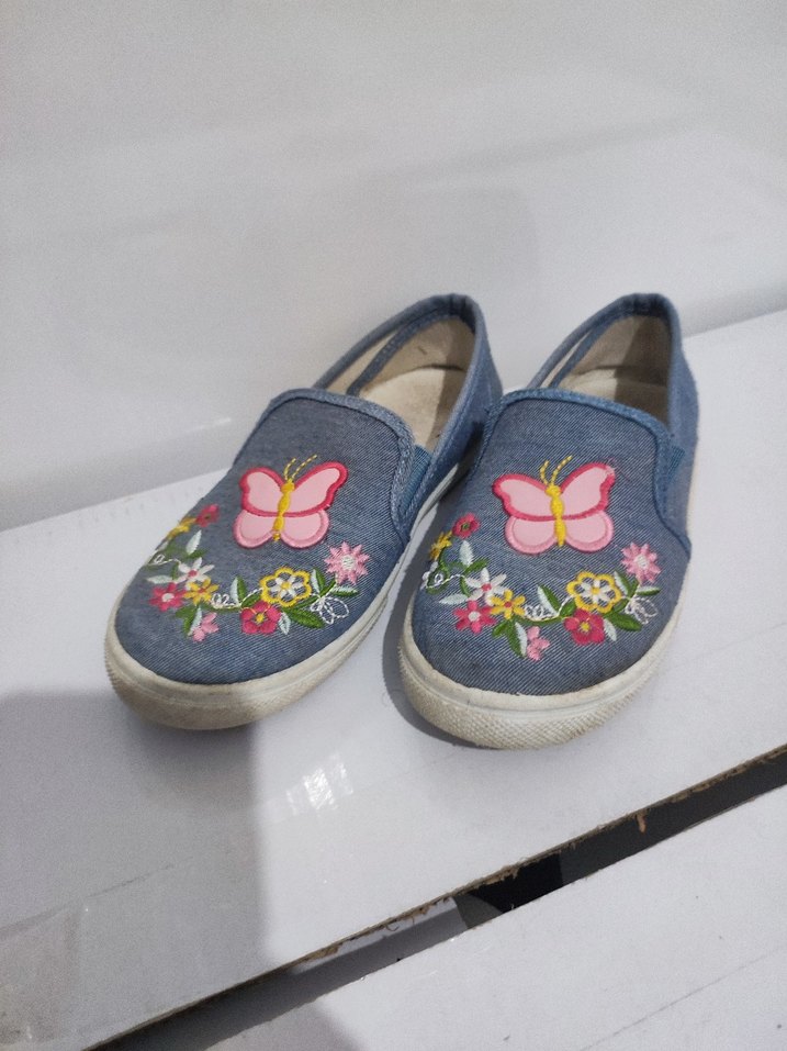 Nakışlı Kot kız çocuk Günlük Ayakkabı - Görsel 2