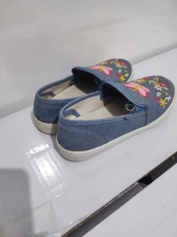 Nakışlı Kot kız çocuk Günlük Ayakkabı - Görsel 3