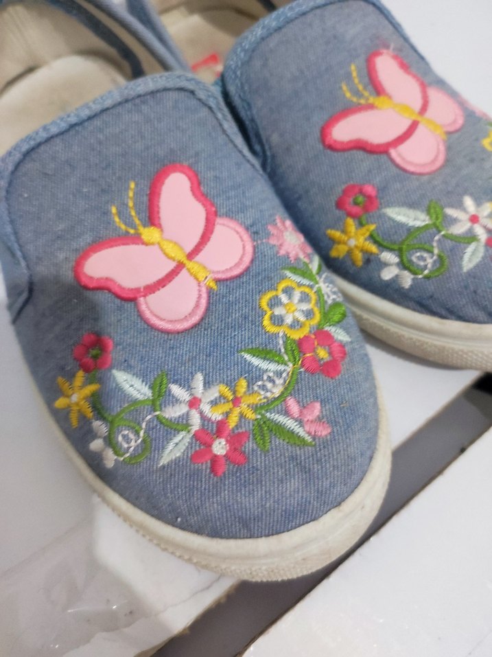Nakışlı Kot kız çocuk Günlük Ayakkabı - Görsel 5