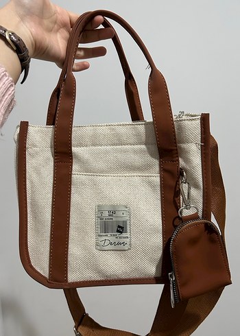 Kahverengi Baskılı Bohem Kadın Çanta - Görsel 3