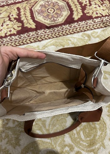 Kahverengi Baskılı Bohem Kadın Çanta - Görsel 2