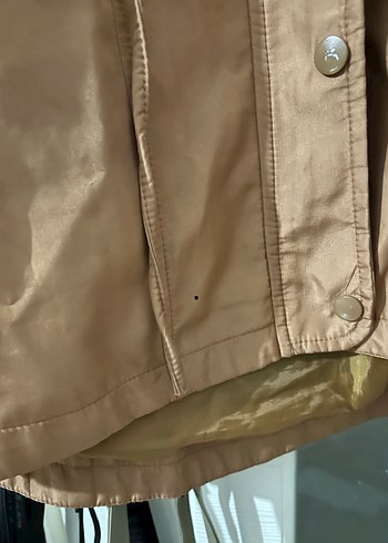 Bej Düğmeli Midi Kadın Ceket - Görsel 2