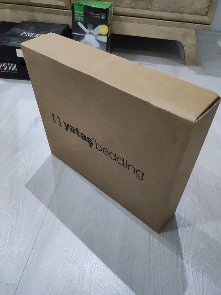 Bej Karton Yataş Bedding Kutusu - Görsel 2
