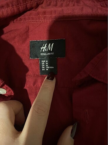 H&M Bordo gömlek