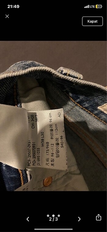 Levis Levis Pantolon
