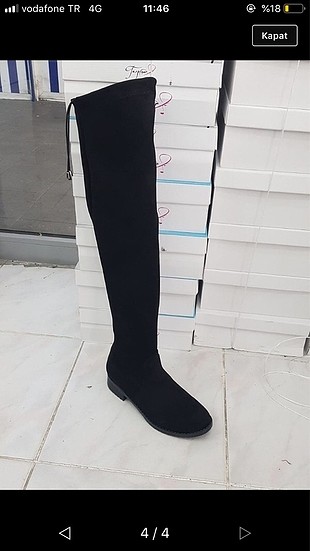 36 Beden siyah Renk Çorap çizme