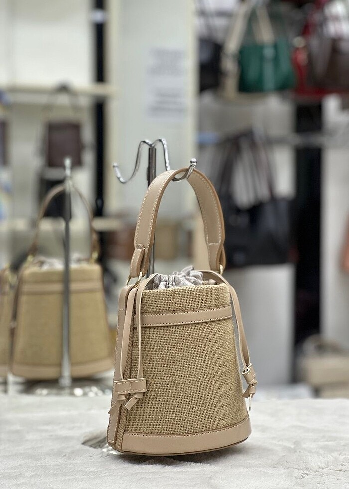 Kova Hasır Model Çanta - Görsel 4