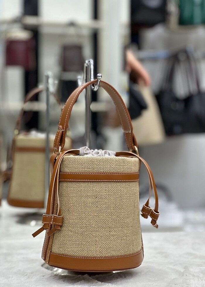 Kova Hasır Model Çanta - Görsel 5