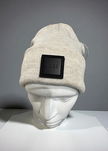 Bej Kadın Triko Bere - Görsel 2