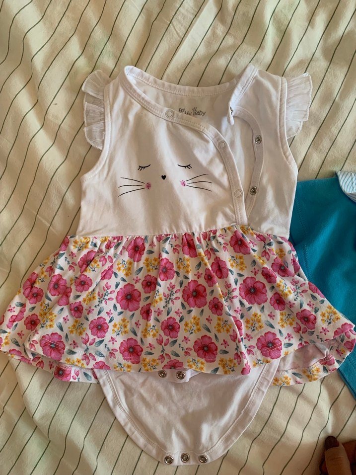 Pembe Fırfırlı Kolsuz Bebek Body - Görsel 2