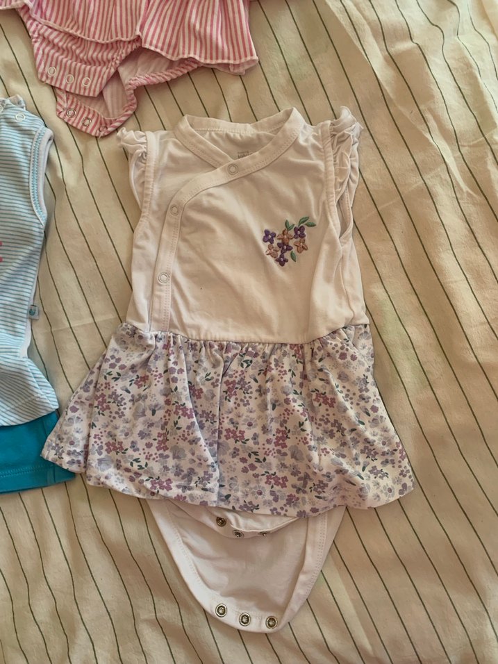 Pembe Fırfırlı Kolsuz Bebek Body - Görsel 4