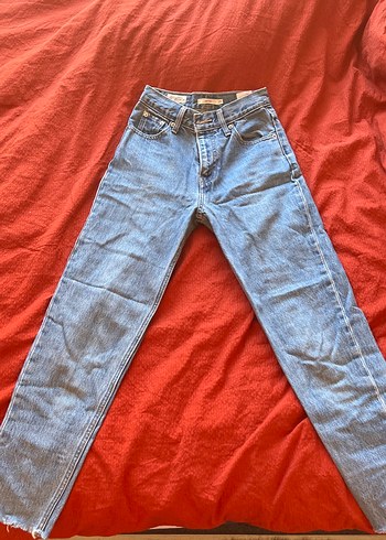 xs Beden Levis Düğmeli Regular Fit Kadın Kot Pantolon