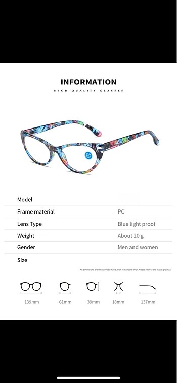 +1 +1.5 +2 +2.5 Yakın Okuma Gözlüğü - Görsel 5