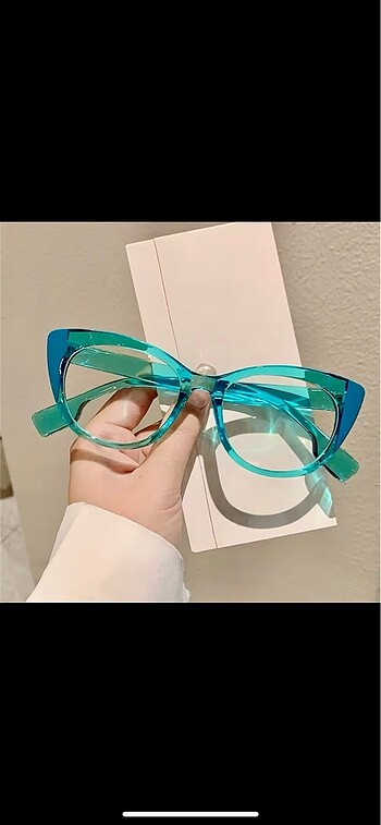 Beden çeşitli Renk 2024 Moda Cat Eye Mavi Işık Korumalı Göz