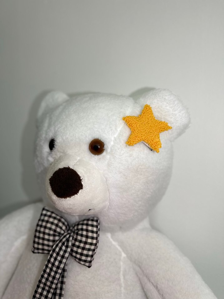 Sarı Örgü Yıldız Saç Tokası - Görsel 2