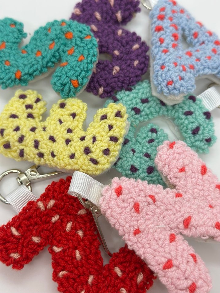 El Yapımı Harf Anahtarlık - Görsel 3