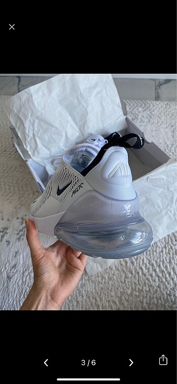 38,5 Beden 38,5 numara nike airmax 270